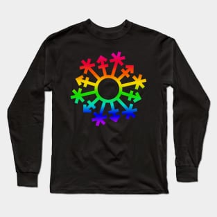 Gender Snowflake - Rainbow Long Sleeve T-Shirt